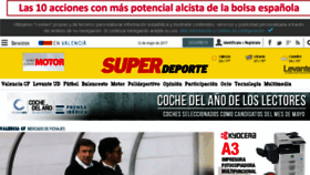 What Superdeporte.com website looked like in 2017 (6 years ago)