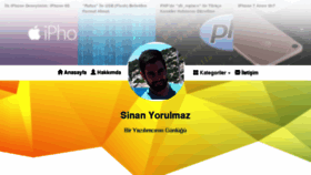 What Sinanyorulmaz.com website looked like in 2017 (7 years ago)