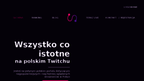 What Streamerzy.pl website looked like in 2017 (7 years ago)