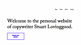 What Stuartlovinggood.com website looked like in 2017 (7 years ago)