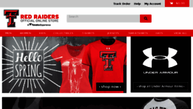 What Shop.texastech.com website looked like in 2017 (7 years ago)