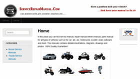 What Servicerepairmanual.com website looked like in 2017 (6 years ago)