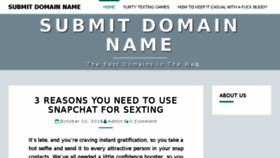 What Submitdomainname.com website looked like in 2017 (7 years ago)
