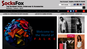What Socksfox.com website looked like in 2017 (6 years ago)