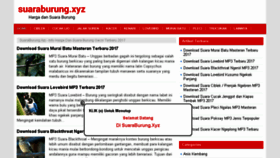 What Suaraburung.xyz website looked like in 2017 (7 years ago)