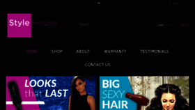 What Stylehousehair.com website looked like in 2017 (6 years ago)