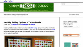 What Simplyfreshdesigns.com website looked like in 2017 (6 years ago)