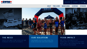 What Swimacrossamerica.org website looked like in 2017 (6 years ago)
