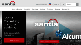 What Santiaconsulting.com website looked like in 2017 (7 years ago)