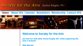 What Societyforthearts.org website looked like in 2017 (6 years ago)