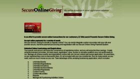 What Secureonlinegiving.com website looked like in 2017 (7 years ago)