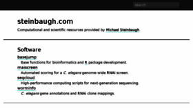 What Steinbaugh.com website looked like in 2017 (6 years ago)