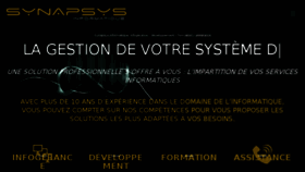 What Synapsys-informatique.com website looked like in 2017 (7 years ago)