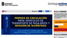 What Santiagoenlinea.cl website looked like in 2017 (6 years ago)