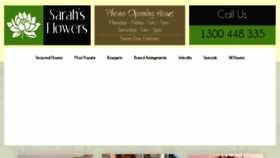 What Sarahsflowers.com.au website looked like in 2017 (6 years ago)