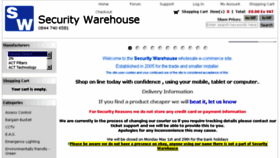 What Securitywarehouse.co.uk website looked like in 2017 (6 years ago)