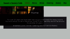 What Sweetnsavorycafe.com website looked like in 2017 (7 years ago)