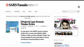 What Sars-fansubs.com website looked like in 2017 (6 years ago)
