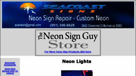 What Seacoastsigns.com website looked like in 2017 (6 years ago)