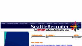 What Seattlerecruiter.com website looked like in 2017 (6 years ago)