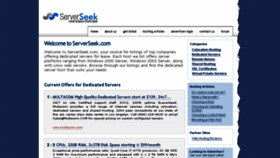 What Serverseek.com website looked like in 2017 (6 years ago)