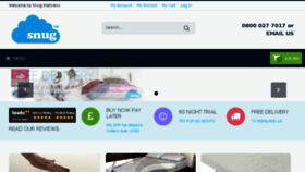 What Snugmattress.co.uk website looked like in 2017 (8 years ago)