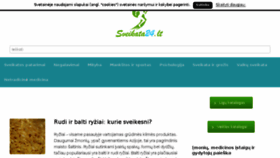 What Sveikata24.lt website looked like in 2017 (6 years ago)