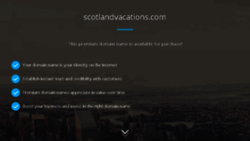 What Scotlandvacations.com website looked like in 2017 (6 years ago)