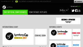 What Symfony-live.com website looked like in 2017 (6 years ago)