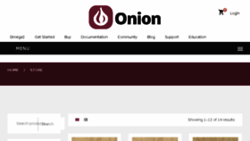 What Store.onion.io website looked like in 2017 (7 years ago)