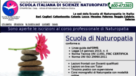 What Scuolanaturopatia.it website looked like in 2017 (7 years ago)