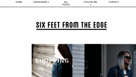 What Sixfeetfromtheedge.com website looked like in 2017 (6 years ago)