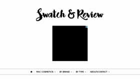 What Swatchandreview.com website looked like in 2017 (6 years ago)