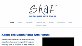 What Shaf.org.uk website looked like in 2017 (6 years ago)