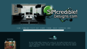 What Sims2.simcredibledesigns.com website looked like in 2017 (6 years ago)