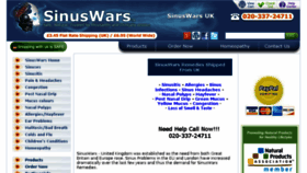 What Sinuswars.co.uk website looked like in 2017 (6 years ago)
