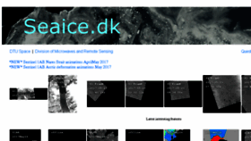 What Seaice.dk website looked like in 2017 (6 years ago)