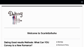 What Scarlettofsoho.com website looked like in 2017 (7 years ago)