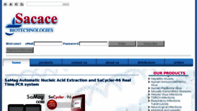 What Sacace.com website looked like in 2017 (6 years ago)