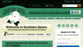 What Southernsavers.com website looked like in 2017 (6 years ago)