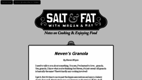 What Saltandfat.com website looked like in 2017 (6 years ago)