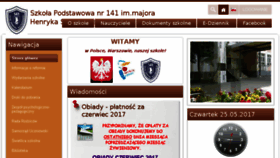 What Sp141warszawa.edupage.org website looked like in 2017 (7 years ago)
