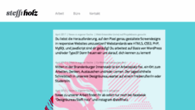What Steffiholz.de website looked like in 2017 (6 years ago)