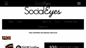 What Socialeyeslashes.com website looked like in 2017 (6 years ago)