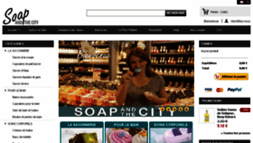 What Soapandthecity.fr website looked like in 2017 (8 years ago)