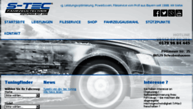 What S-tec-tuning.de website looked like in 2017 (6 years ago)