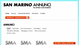 What Sanmarinoannunci.com website looked like in 2017 (6 years ago)