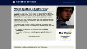 What Seedboxreviews.com website looked like in 2017 (7 years ago)