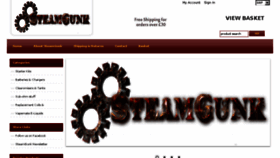 What Steamgunk.co.uk website looked like in 2017 (6 years ago)