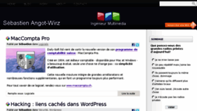 What Sebastienangot.fr website looked like in 2017 (7 years ago)